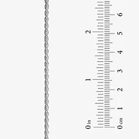 Sterling Silver 10" 2mm Rope Ankle Bracelet
