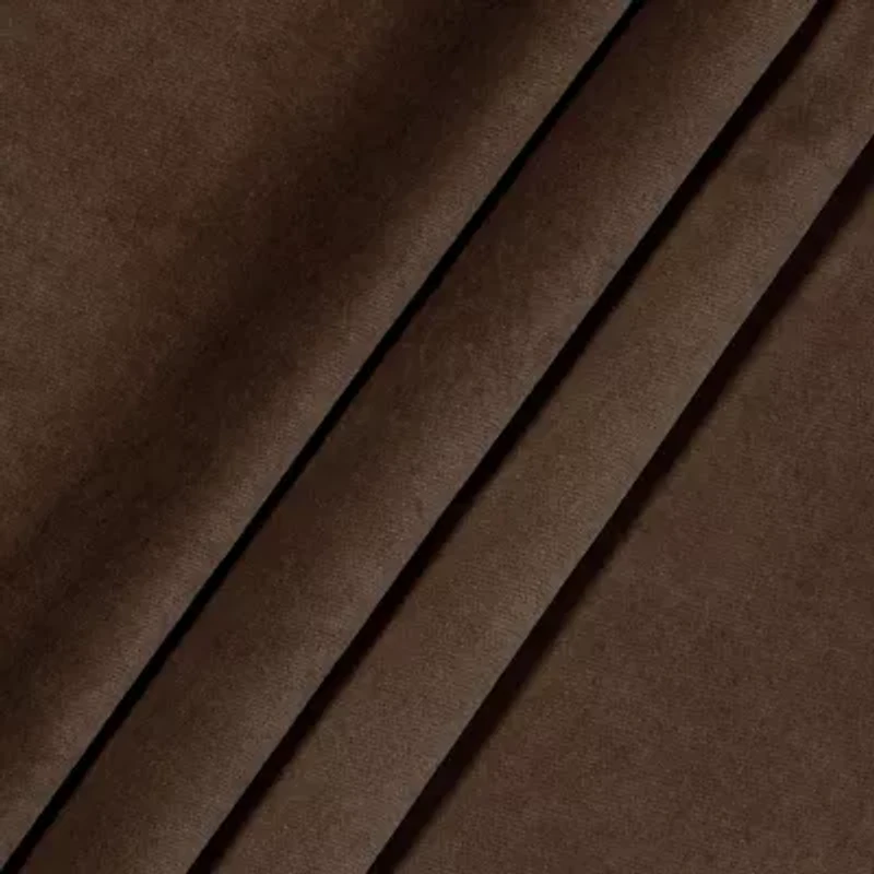 Eclipse Luxury Cotton Velvet Grommet Top Energy Saving 100% Blackout Single Curtain Panel