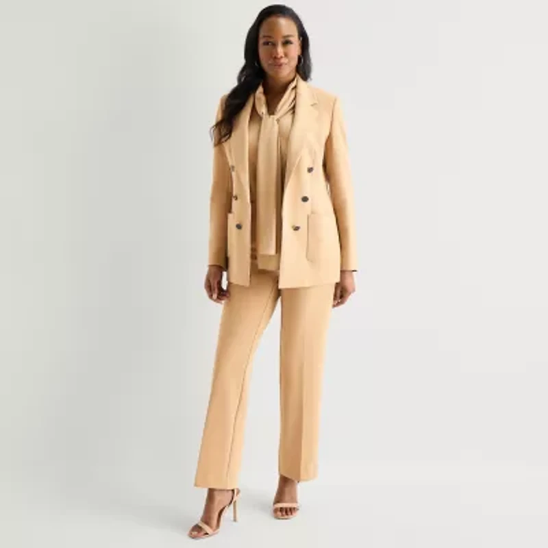 Black Label by Evan-Picone Womens Classic Fit Straight Suit Pant