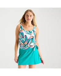 Sonnet Shores Womens Leaf Tankini Swimsuit Top