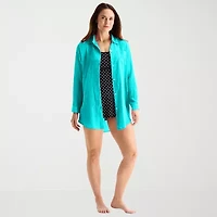 Sonnet Shores Womens Dress Swimsuit Cover-Up