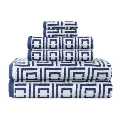 Liz Claiborne Signature Plush Logo 6-pc. Bath Towel Set