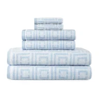 Liz Claiborne Signature Plush Logo 6-pc. Bath Towel Set