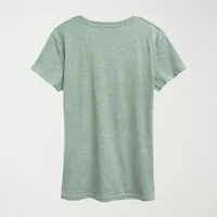 Womens Crew Neck Short Sleeve Classic Fit Minnie Mouse Graphic T-Shirt