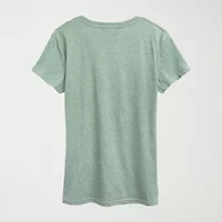 Princess Group Flowers Womens Crew Neck Short Sleeve Classic Fit Graphic T-Shirt