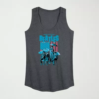 June 2024 Beatles Raining Flag Womens Crew Neck Sleeveless The Tank Top