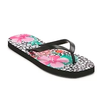 Mixit Womens Square Toe Flip-Flops
