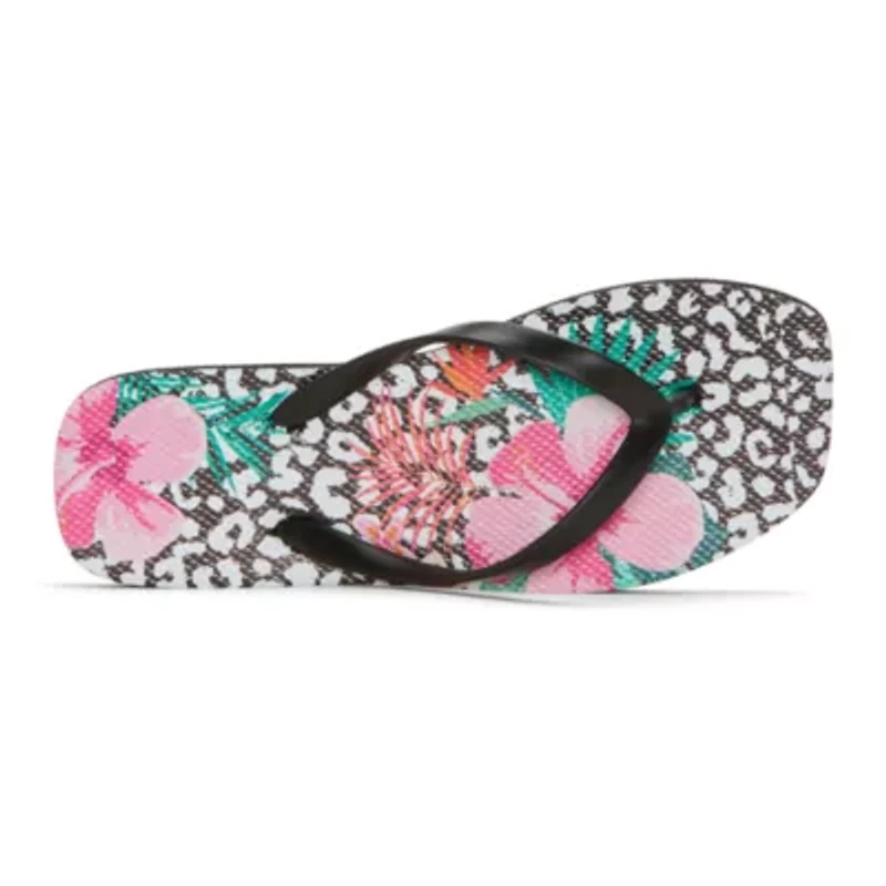 Mixit Womens Square Toe Flip-Flops