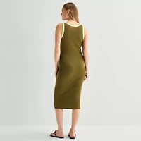 Worthington Womens Sleeveless Tank Dress