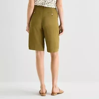 Worthington Womens 12" High Rise Bermuda Short