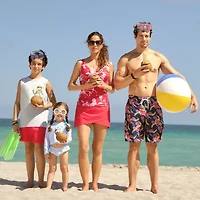 Liz Claiborne Womens Floral Tankini Swimsuit Top