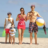 Liz Claiborne Womens Floral Tankini Swimsuit Top