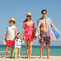 Liz Claiborne Womens Floral Tankini Swimsuit Top