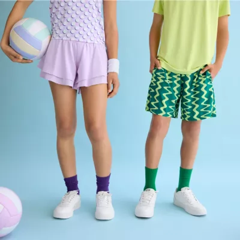 Xersion Little & Big Kid Girls Mid Rise Pull-On Short