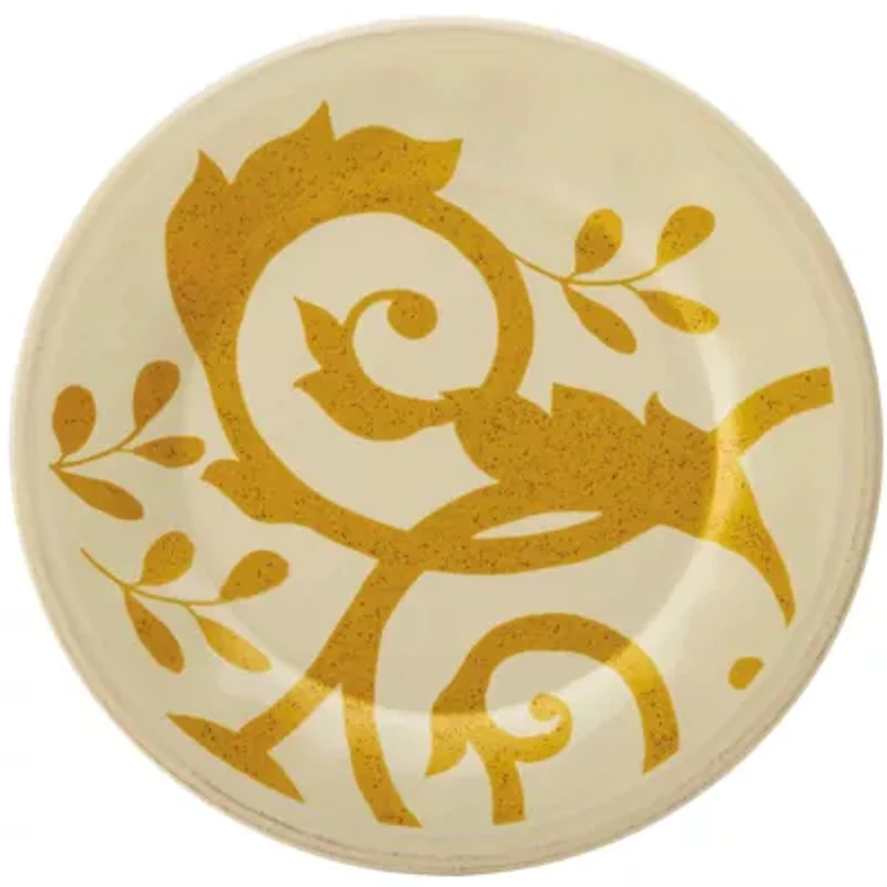 Rachael Ray® Gold Scroll Salad Plate