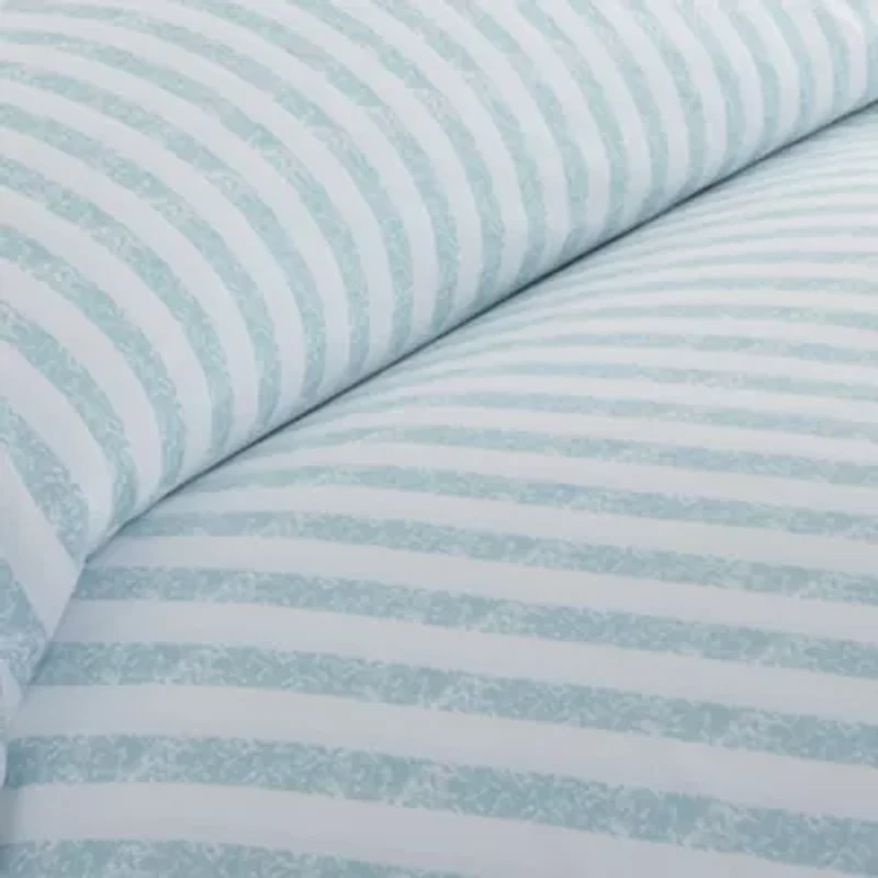 Casual Comfort Premium Ultra Soft Puffed Rugged Stripes Duvet Cover Set
