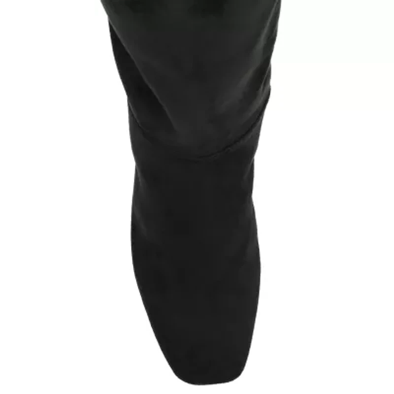 Journee Collection Womens Elisabeth Block Heel Dress Boots