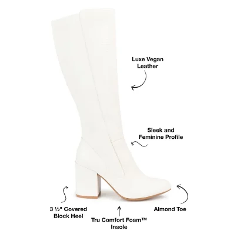 Journee Collection Womens Tavia Block Heel Dress Boots
