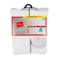 Hanes Ultimate Bonus Pack Mens 13 Pair Crew Socks