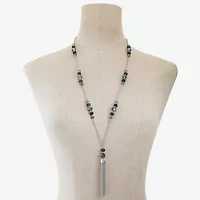 Liz Claiborne Tassel Womens Round 30 Inch Pendant Necklace