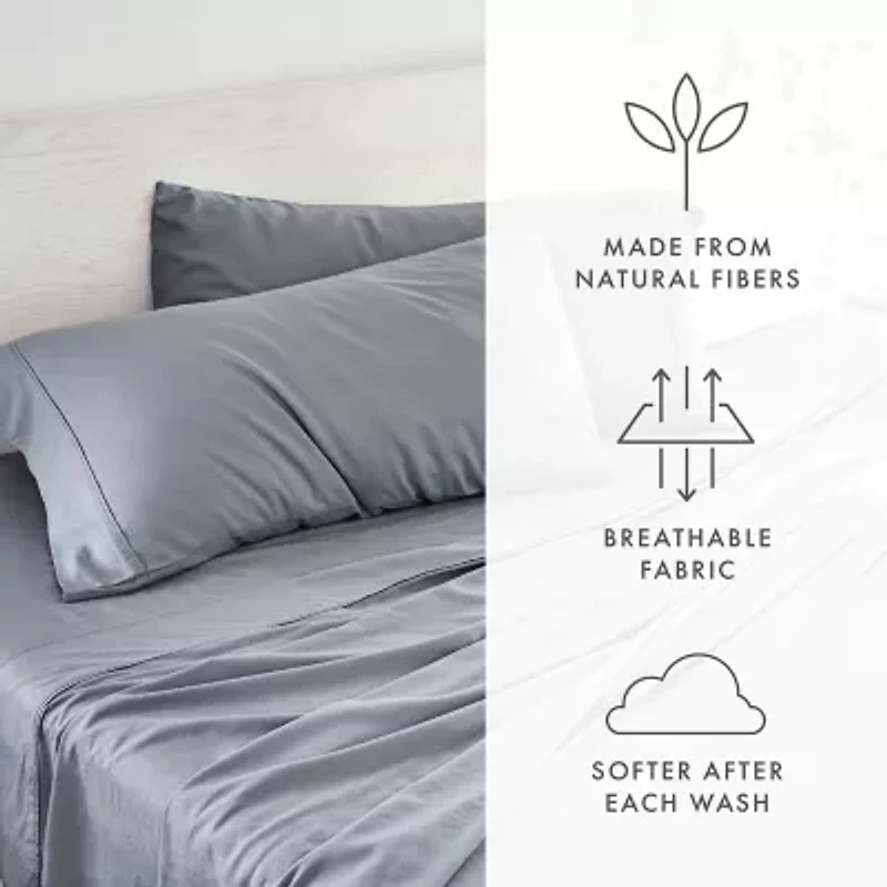Casual Comfort Linen Rayon From Bamboo Deep Pocket Sheet Set
