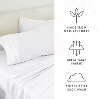 Casual Comfort Linen Rayon From Bamboo Deep Pocket Sheet Set