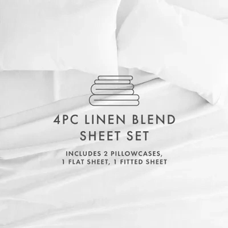 Casual Comfort Linen Rayon From Bamboo Deep Pocket Sheet Set