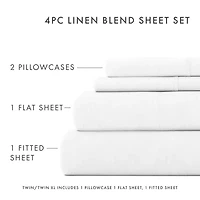 Casual Comfort Linen Rayon From Bamboo Deep Pocket Sheet Set