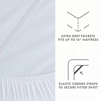 Casual Comfort Linen Rayon From Bamboo Deep Pocket Sheet Set