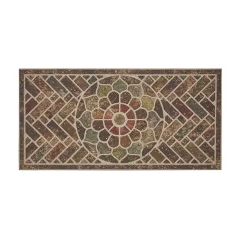 Mohawk Home Ornamental Brick Polyester 24"X48" Doormat