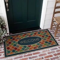 Mohawk Home Ornamental Crosshatch Polyester 24"X48" Doormat