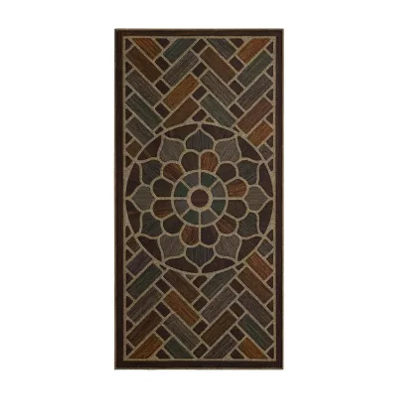 Mohawk Home Ornamental Grain Polyester 24"X48" Doormat