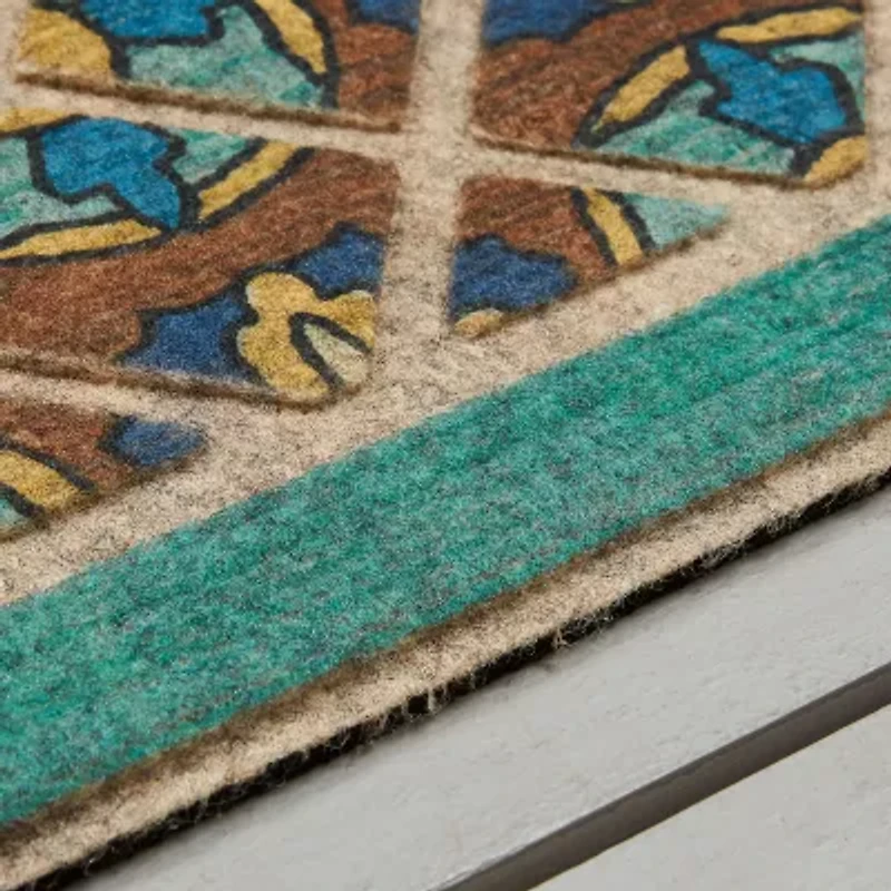 Mohawk Home Retro Tiles Polyester 24"X48" Doormat