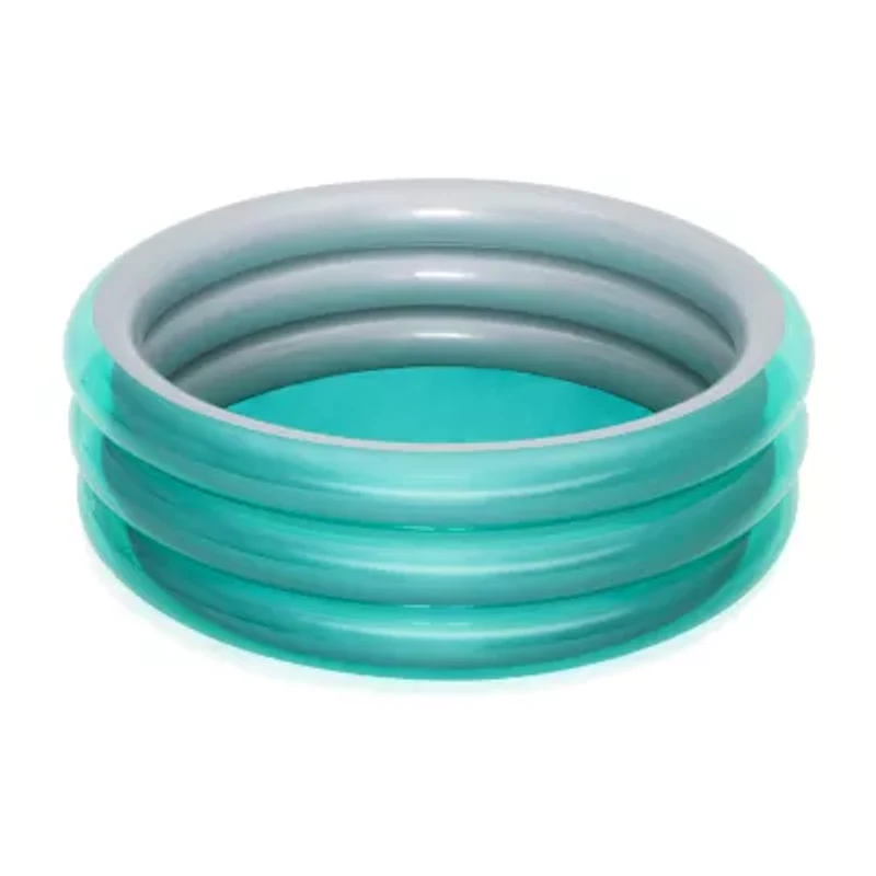 H2ogo! Big Metallic 3-Ring Inflatable Play Pool Inflatable Pool