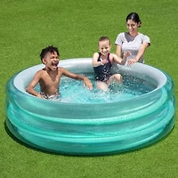 H2ogo! Big Metallic 3-Ring Inflatable Play Pool Inflatable Pool