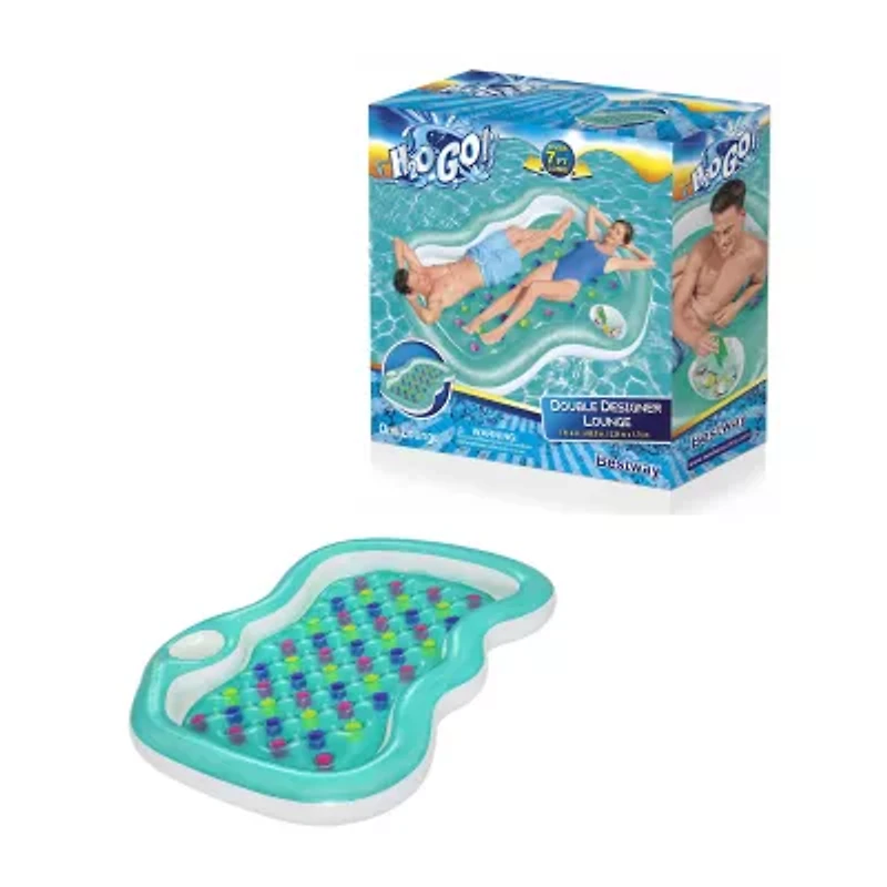 H2ogo! Double Designer Pool Lounge Inflatable Pool
