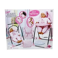 Lissi Baby Doll 6-In-1 Convertible Highchair Play Set Baby Play