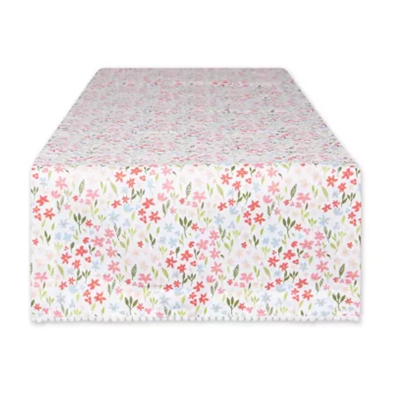 Design Imports Sweet Flowers Table Runner