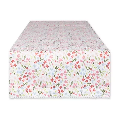 Design Imports Sweet Flowers Table Runner