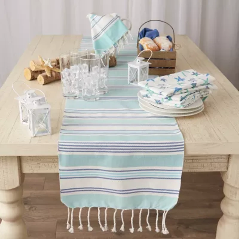 Design Imports Tidal Stripe Table Runner