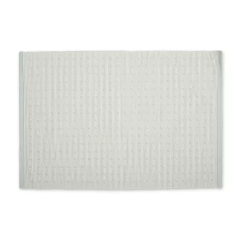 Design Imports Misty Blue Dobby Dots Rib 6-pc. Placemat