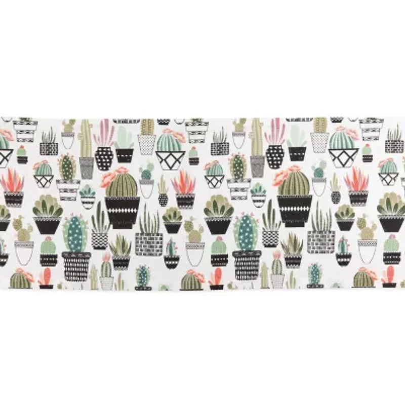 Design Imports Urban Oasis Cactus Table Runner