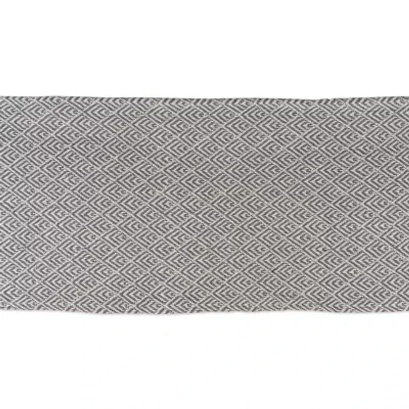 Design Imports Gray Diamond Table Runner