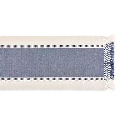 Design Imports Dobby Stripe Table Runner