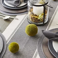 Design Imports Mineral Dobby Stripe Ribbed Table Runner