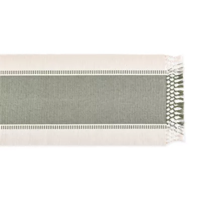 Design Imports Dobby Stripe Table Runner