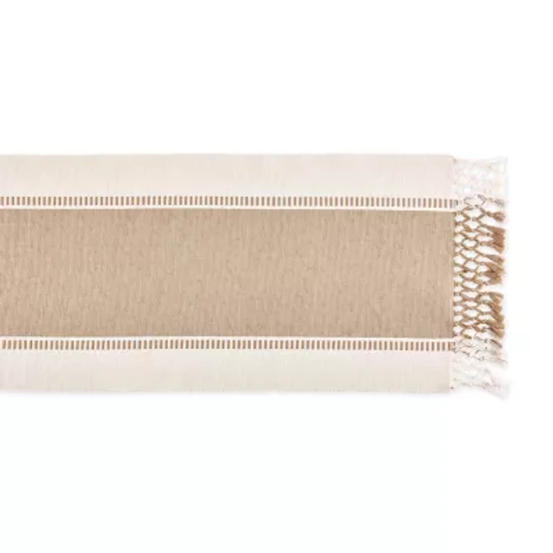 Design Imports Dobby Stripe Table Runner