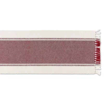 Design Imports Dobby Stripe Table Runner