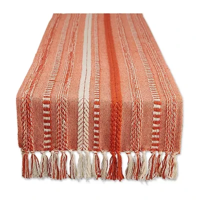 Design Imports Farmhouse Braided Stripe Table Runner