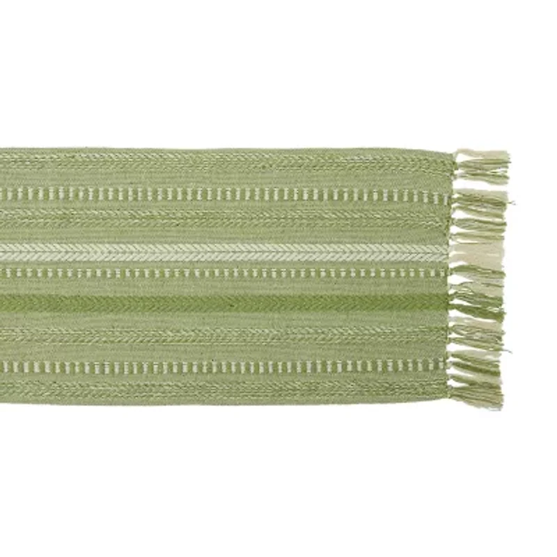 Design Imports Farmhouse Braided Stripe Table Runner